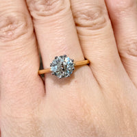 Old European cut diamond solitaire ring-engagement rings-The Antique Ring Shop