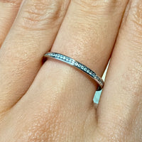18 carat gold half eternity band with diamonds-wedding rings-The Antique Ring Shop