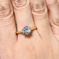 One carat diamond solitaire ring in 18 carat gold-engagement rings-The Antique Ring Shop
