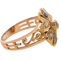 Antique pearl and rose diaomond ring