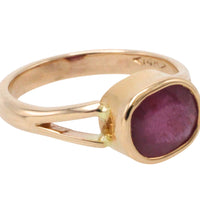 Ruby ring in 14 carat gold-Vintage Rings-The Antique Ring Shop