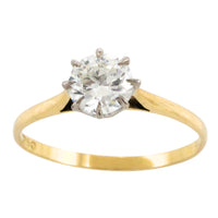 .80 carat diamond solitaire ring-engagement rings-The Antique Ring Shop