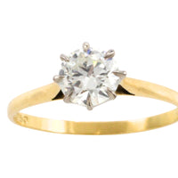 .80 carat diamond solitaire ring-engagement rings-The Antique Ring Shop