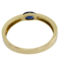 Single stone sapphire ring-Vintage Rings-The Antique Ring Shop