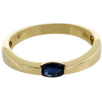 Single stone sapphire ring-Vintage Rings-The Antique Ring Shop