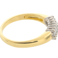 Vintage double row diamond ring-Vintage Rings-The Antique Ring Shop