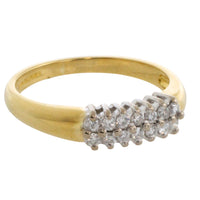 Vintage double row diamond ring-Vintage Rings-The Antique Ring Shop