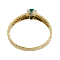Emerald ring in 14 carat gold-Vintage Rings-The Antique Ring Shop