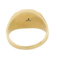 Captains signet ring in 14 carat gold-gents rings-The Antique Ring Shop