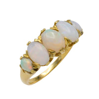 Edwardian five stone opal ring-The Antique Ring Shop