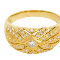 Diamond ring in 18 carat gold-Vintage Rings-The Antique Ring Shop