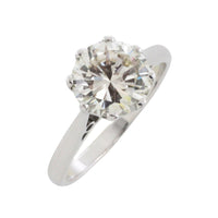 2.20 carat diamond solitaire ring in white gold-engagement rings-The Antique Ring Shop