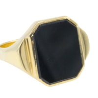 Vintage onyx signet ring in 14 carat gold-Vintage Rings-The Antique Ring Shop