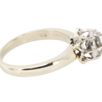 Rose diamond ring in 14 carat gold