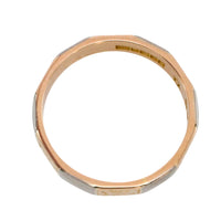 Vintage yellow and white gold wedding band