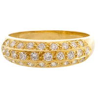 18 carat gold ring with diamonds-Vintage Rings-The Antique Ring Shop