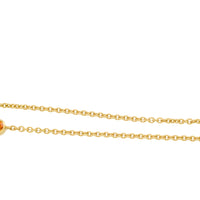Tourmaline and citrine necklace in 18 carat gold