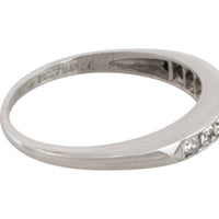 Platinum ring with diamonds