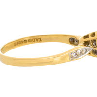 Vintage diamanten ring van 18 karaat goud