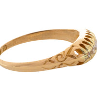 Victorian five stone old cut diamond ring from 1883-Antique rings-The Antique Ring Shop