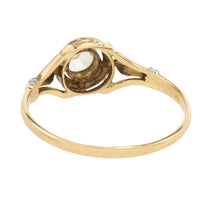 Rose diamond 18 carat white and yellow gold ring-The Antique Ring Shop