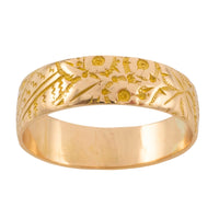Antique band with floral motif from 1900-The Antique Ring Shop