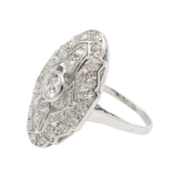 Art Deco diamond ring in white gold-The Antique Ring Shop