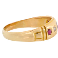 Victorian ruby and diamond gypsy ring