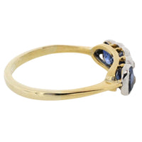 Edwardian period sapphire and diamond ring-Antique rings-The Antique Ring Shop