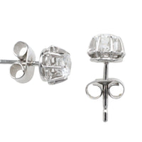 Vintage diamond studs in white gold