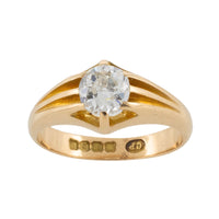 Old cut diamond solitaire ring from 1911-Antique rings-The Antique Ring Shop