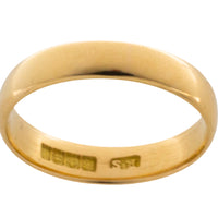 18 carat gold wedding band from 1898-wedding rings-The Antique Ring Shop