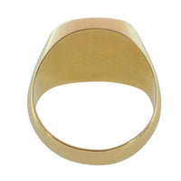 Vintage signet ring with agate intaglio stone-gents rings-The Antique Ring Shop