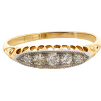 Edwardian old cut diamond ring