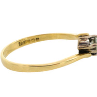 Sapphire and diamond Toi et Moi ring-The Antique Ring Shop