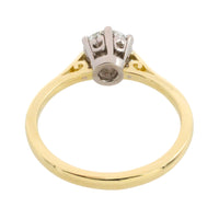 One carat diamond solitaire ring in 18 carat gold-engagement rings-The Antique Ring Shop