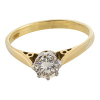 Vintage .40 carat diamond solitaire ring-engagement rings-The Antique Ring Shop