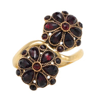 Vintage Toi et Moi garnet ring-Vintage Rings-The Antique Ring Shop