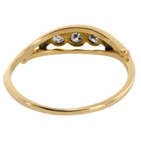 Edwardian five stone old cut diamond ring