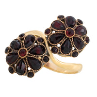 Vintage Toi et Moi garnet ring-Vintage Rings-The Antique Ring Shop
