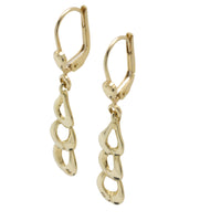 Pendant earrings with diamond-Earrings-The Antique Ring Shop