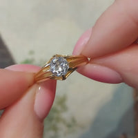 Old cut diamond solitaire ring from 1911