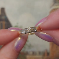 18 karaat gouden ring met diamanten