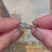 Prinses geslepen diamanten ring