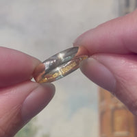 18 carat gold wedding band from 1898