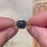 18 karaat gouden Marco Bicego ring met granaat