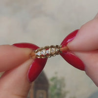 Vijf steens diamanten ring uit 1901