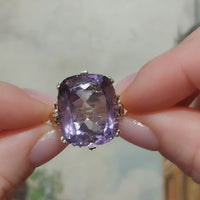 Vintage amethist ring van 14 karaat goud