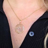 Vintage rose diamond and pearl pendant-Pendants-The Antique Ring Shop
