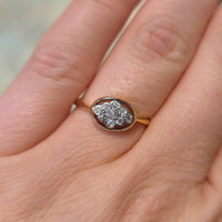 Edwardian old cut diamond ring